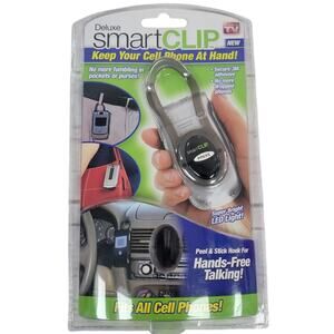 Deluxe Smart Clip- Universal- Fits All Cellphones- Charcoal Gray